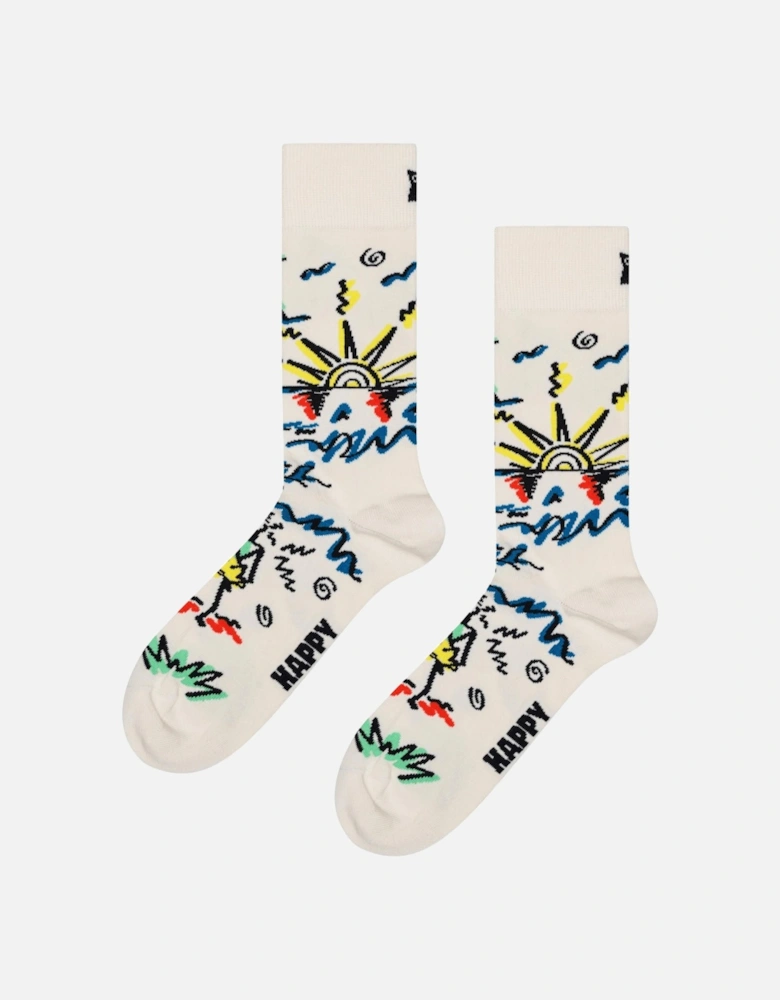 Surfer Socks, White