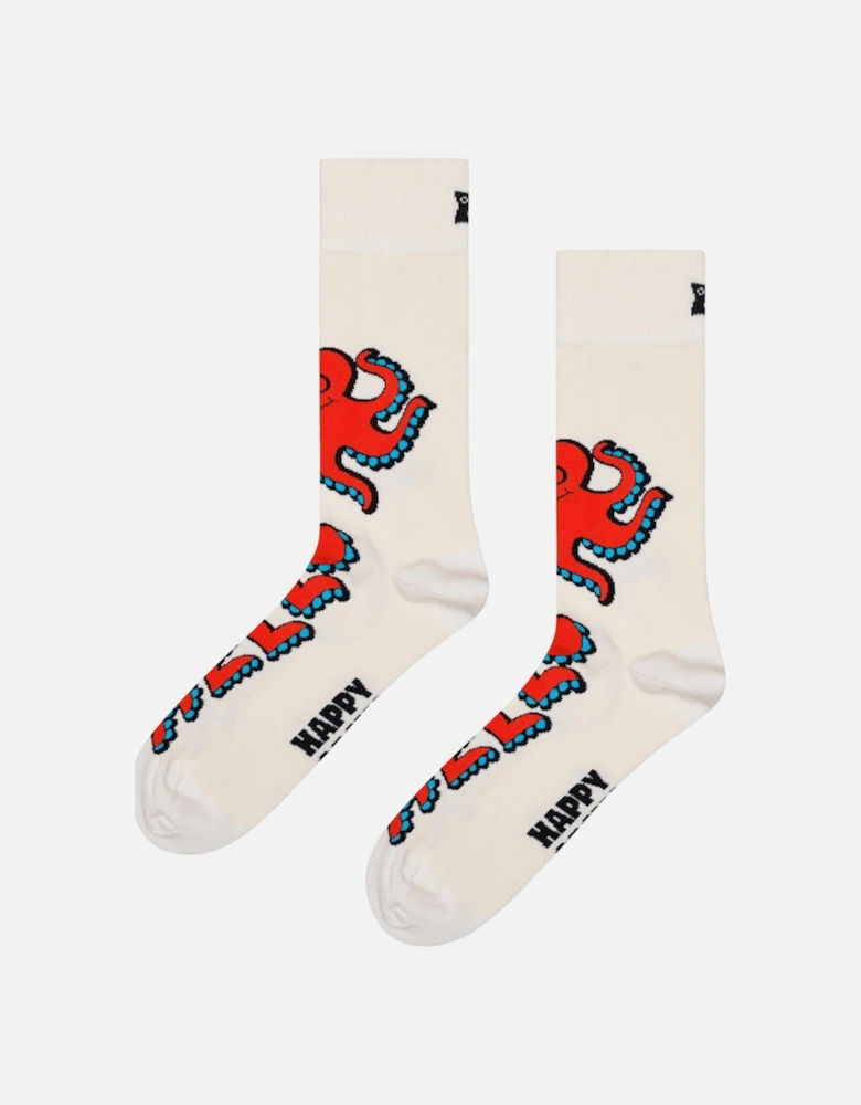 Helloctopus Socks, white