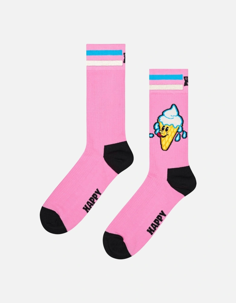 Ice Cream Socks, Pink