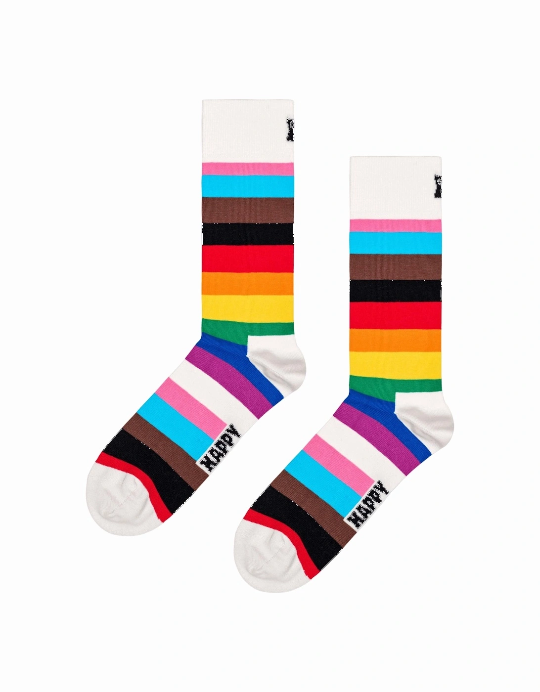 2-Pack Pride Socks Gift Box, White