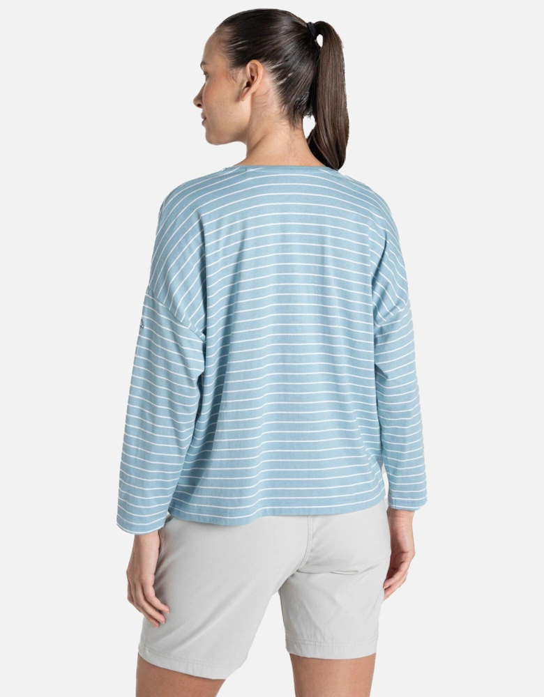 Womens/Ladies Kielder Stripe Long-Sleeved T-Shirt