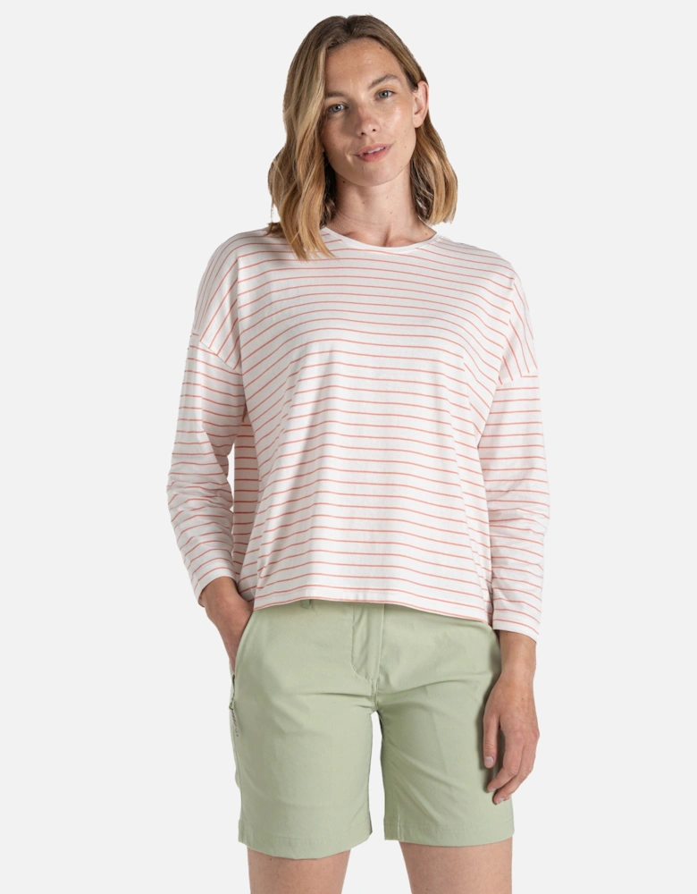 Womens/Ladies Kielder Stripe Long-Sleeved T-Shirt