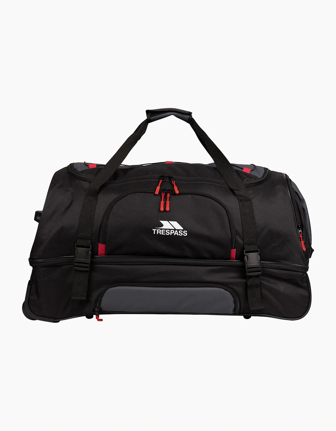 Trespass Men's Black Fero 100L Wheeled Duffel Bag - Size: One Size