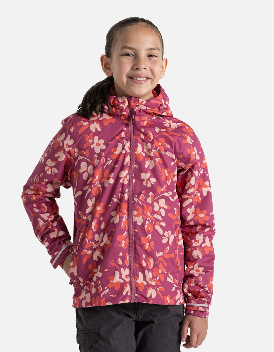 Childrens/Kids Sylvie Floral Waterproof Jacket, 4 of 3