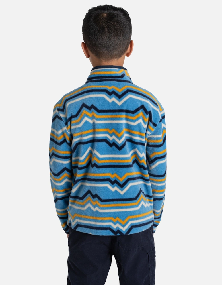 Childrens/Kids Bachas Abstract Lines Half Zip Fleece Top