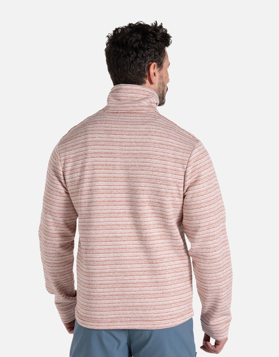 Mens Pelion Stripe Overhead Fleece Top