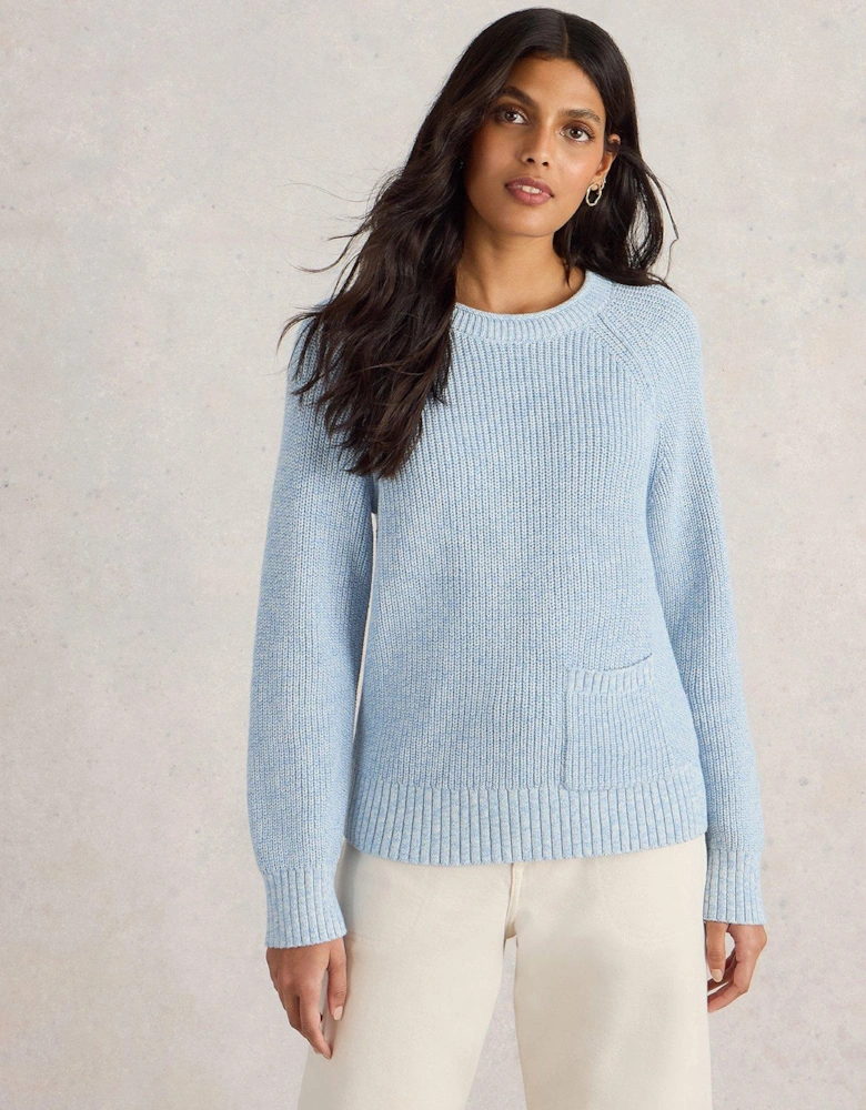 Bailey Cotton Jumper - Blue