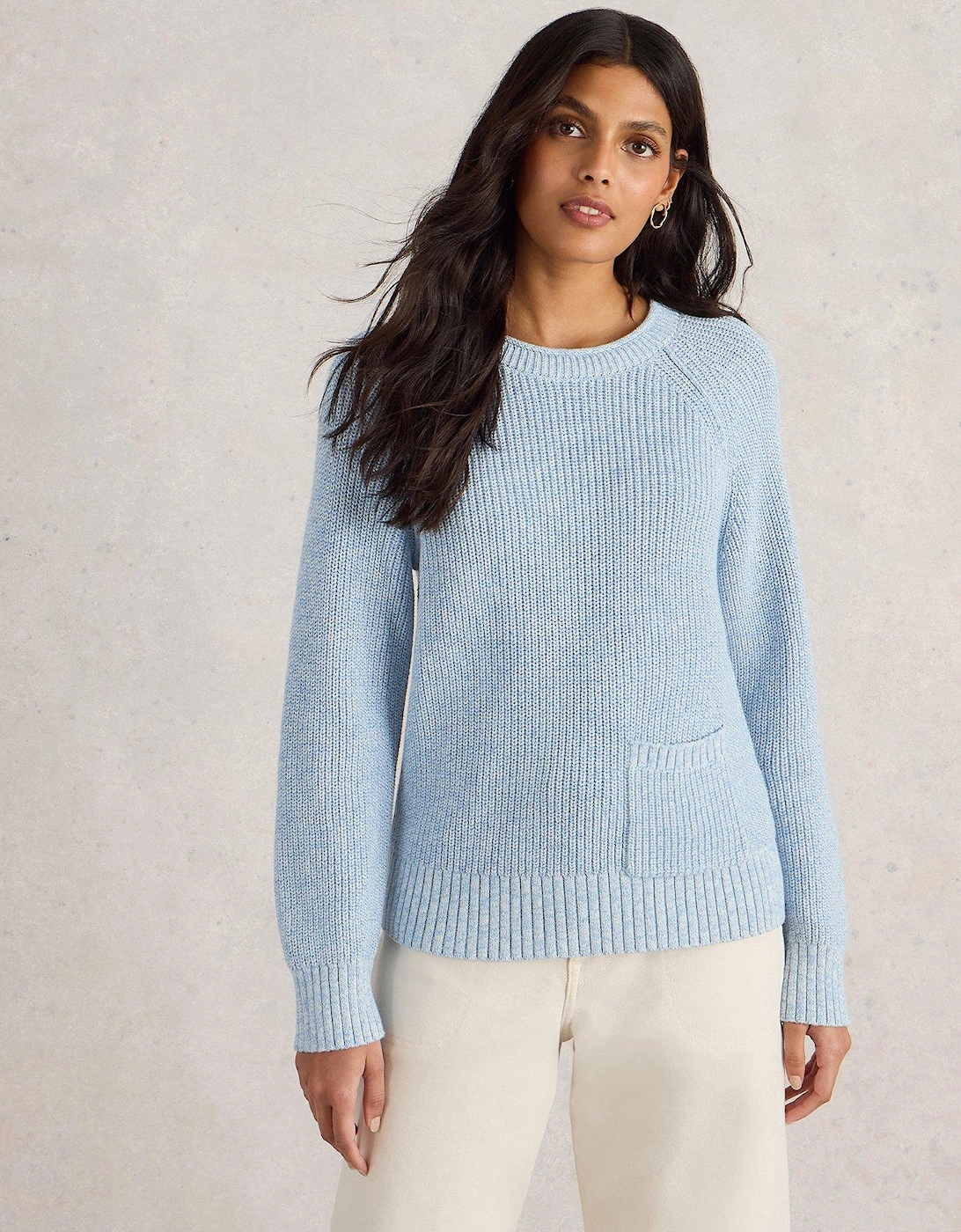 Bailey Cotton Jumper - Blue, 2 of 1