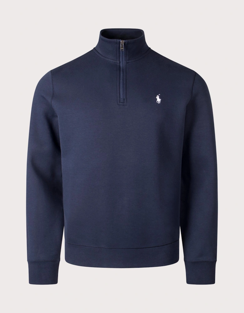 Double-Knit Quarter Zip Sweatshirt