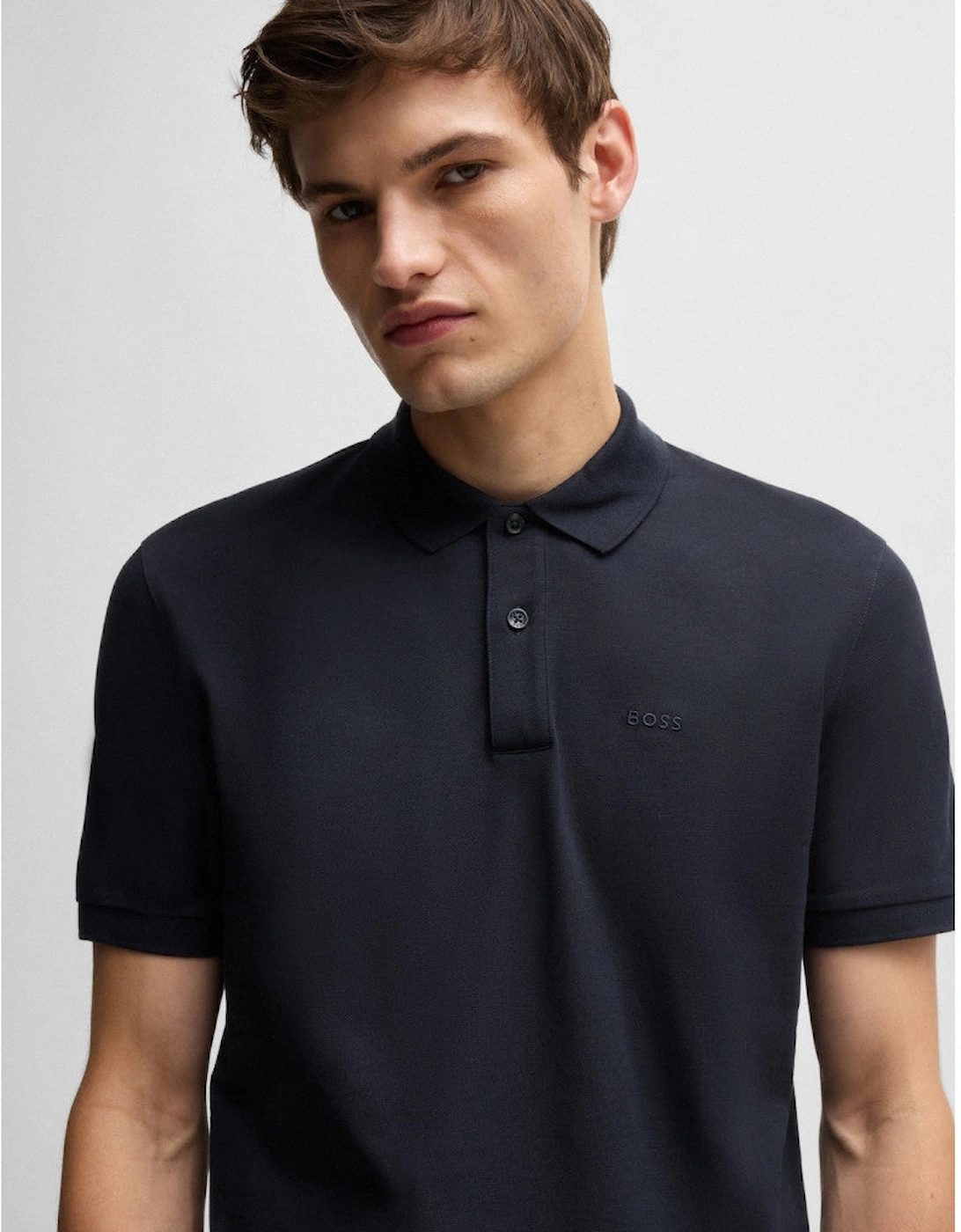 BOSS Black Pallas Polo Shirt 404 Dk Blue