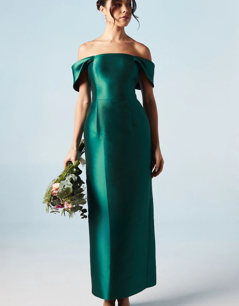 Twill Column Bridesmaids Dress