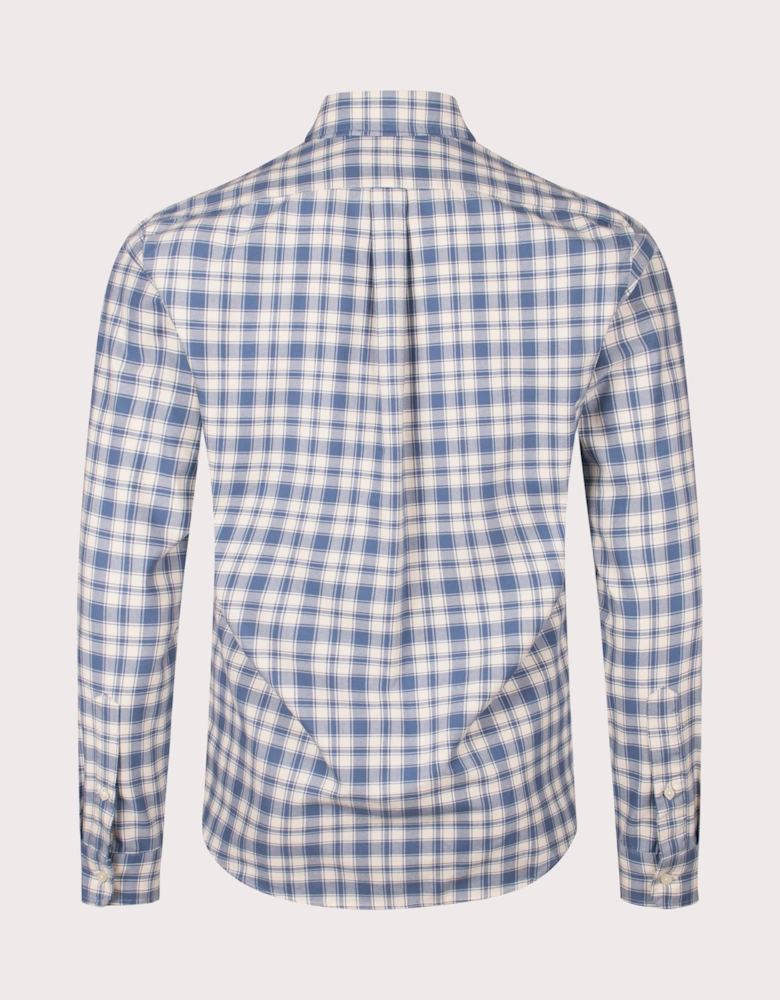 Custom Fit Plaid Oxford Shirt