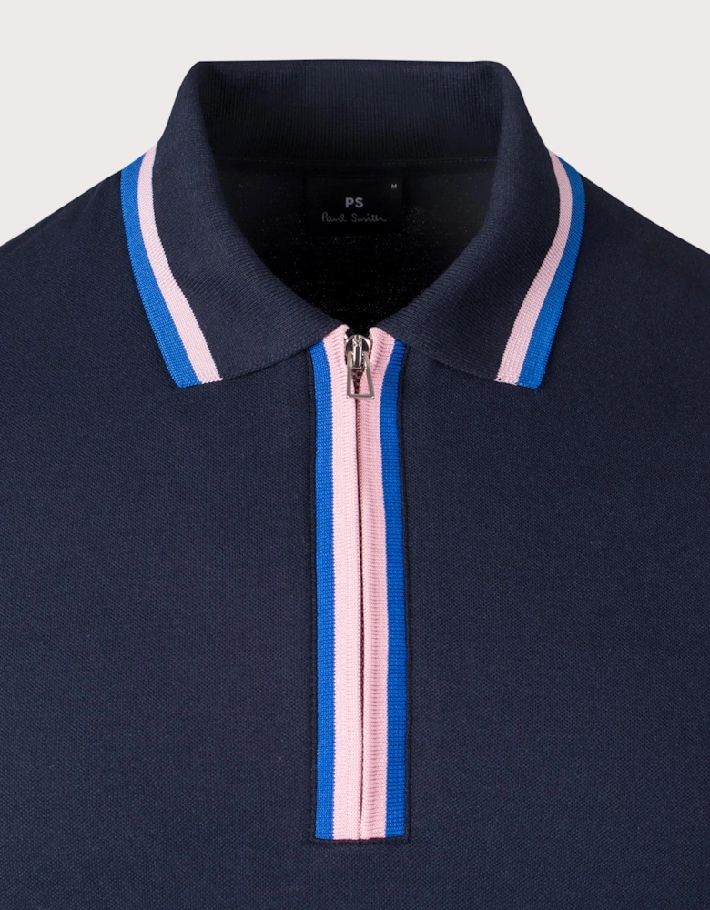 Quarter Zip Polo Shirt