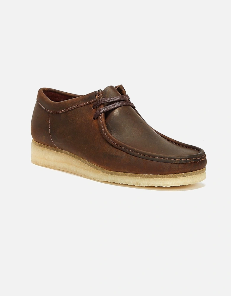 Wallabee Beeswax Men's Brown Lace-Up Shoes