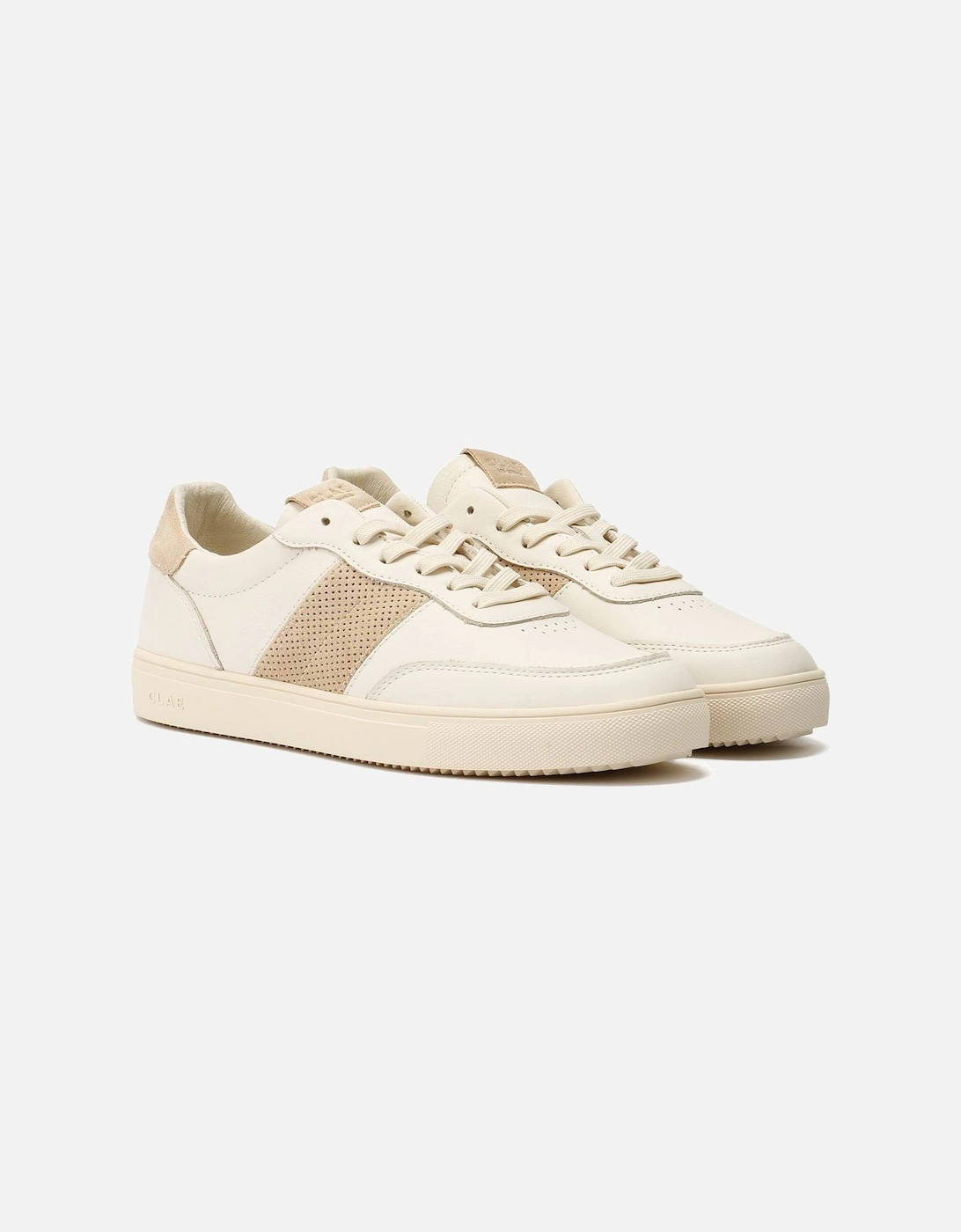 Men's Clae Davis Men's Off White/Safari Trainers - Size: 7
