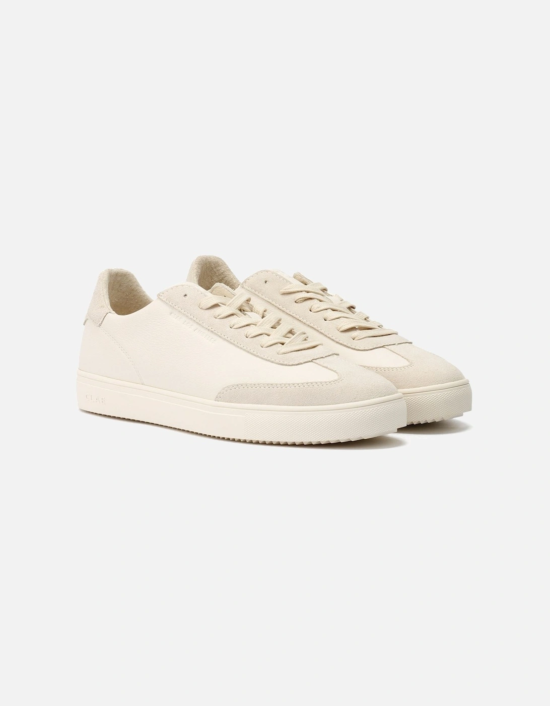 Deane Leather Men's Triple Off White Trainers, 9 of 8