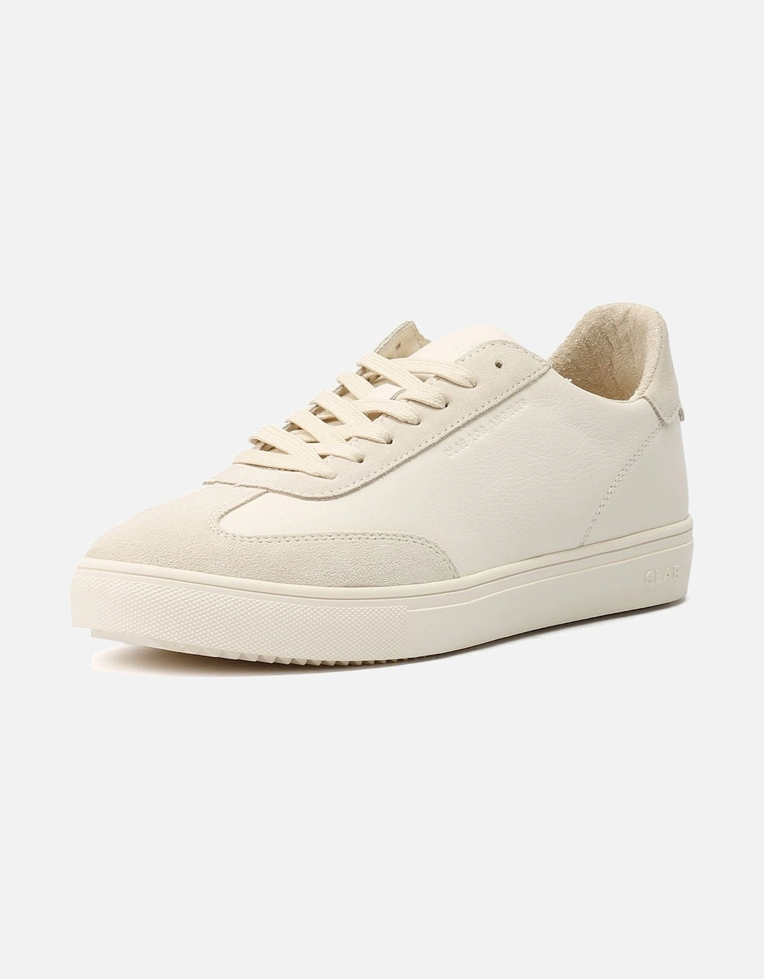 Deane Leather Men's Triple Off White Trainers