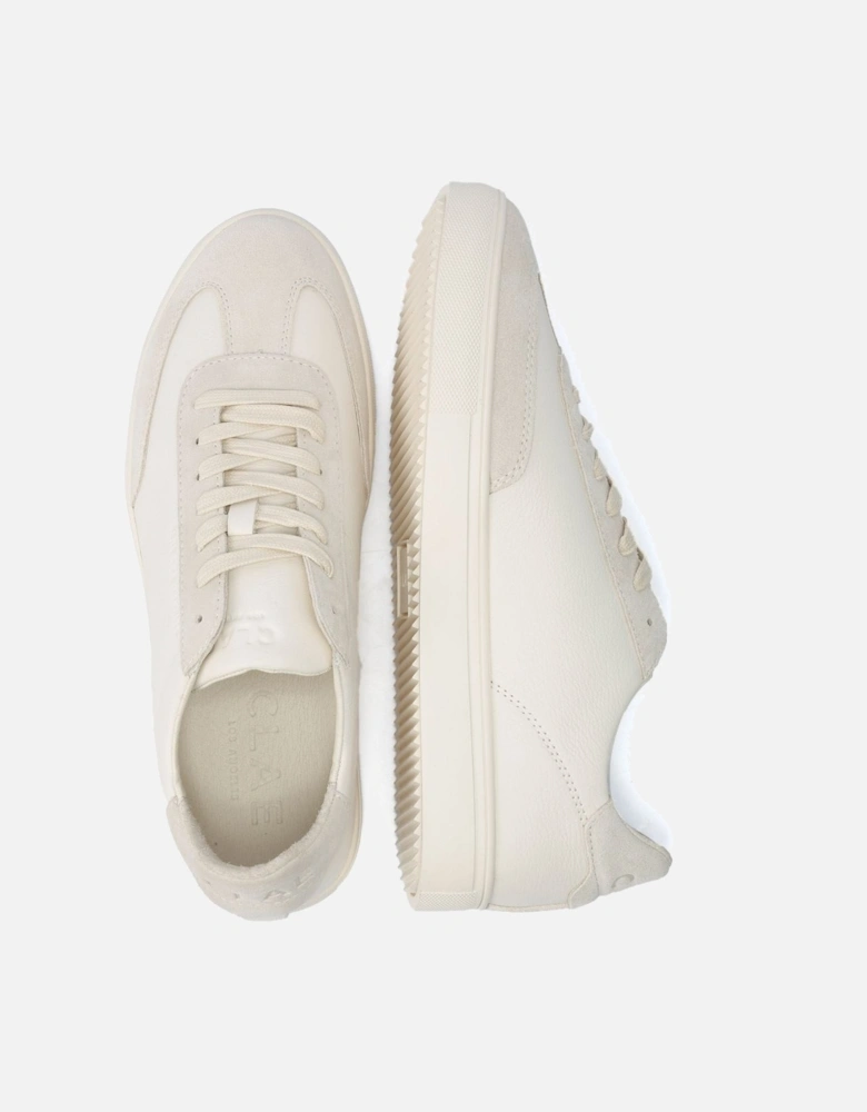 Deane Leather Men's Triple Off White Trainers