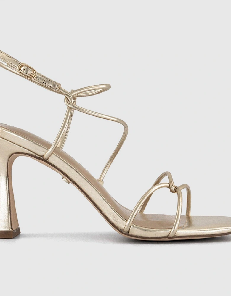 Hero - Strappy Heeled Sandal - Gold