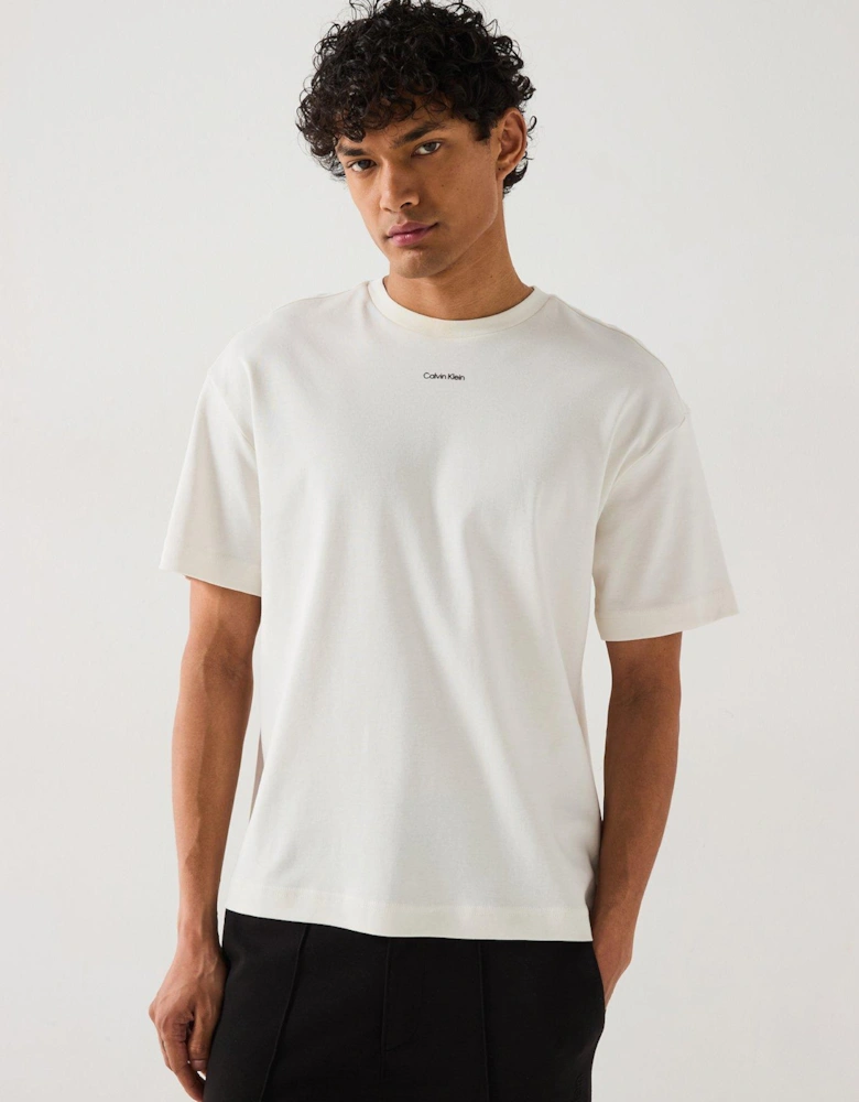 Nano Logo Interlock T-shirt - Light Natural