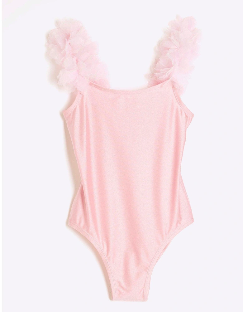 3D Flower Swimsuit - Pink