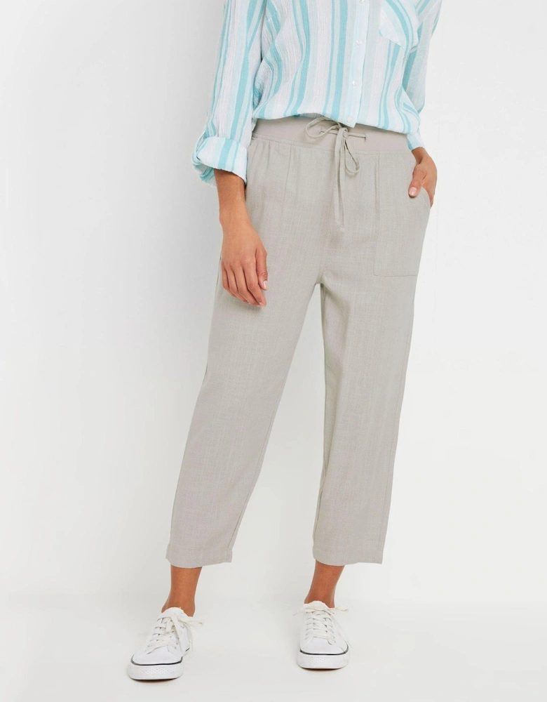 Linen Crop Jogger