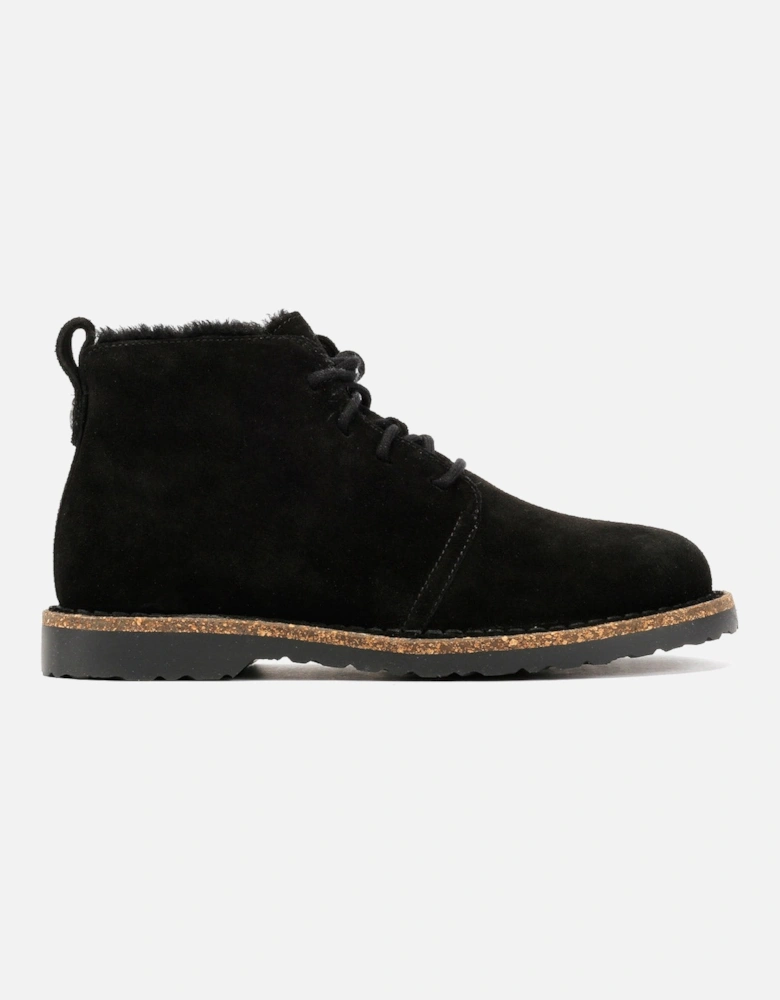 Uppsala Mid Shearling Suede Women's Black Boots