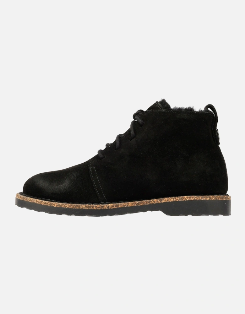 Uppsala Mid Shearling Suede Women's Black Boots