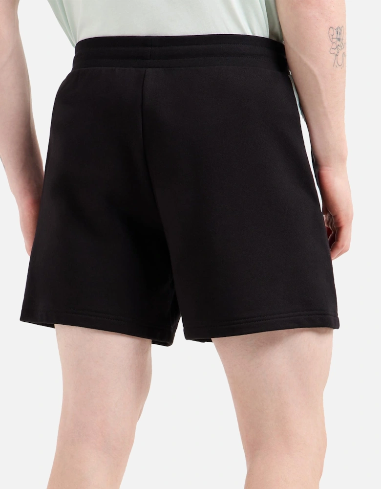 Emporio Armani Visibility 7 Lines Jersey Shorts Black