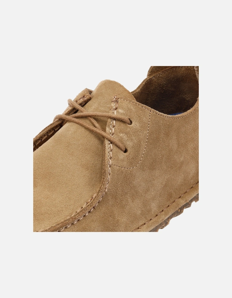 Utti Suede Men's Taupe Lace-Up Shoes