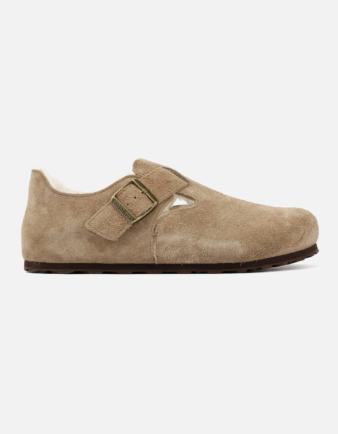 London Shearling Suede Women's Taupe Shoes