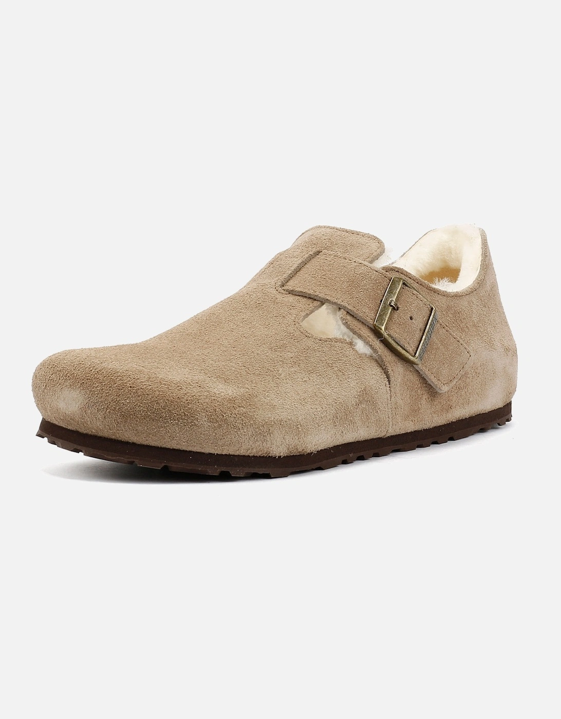 London Shearling Suede Women's Taupe Shoes