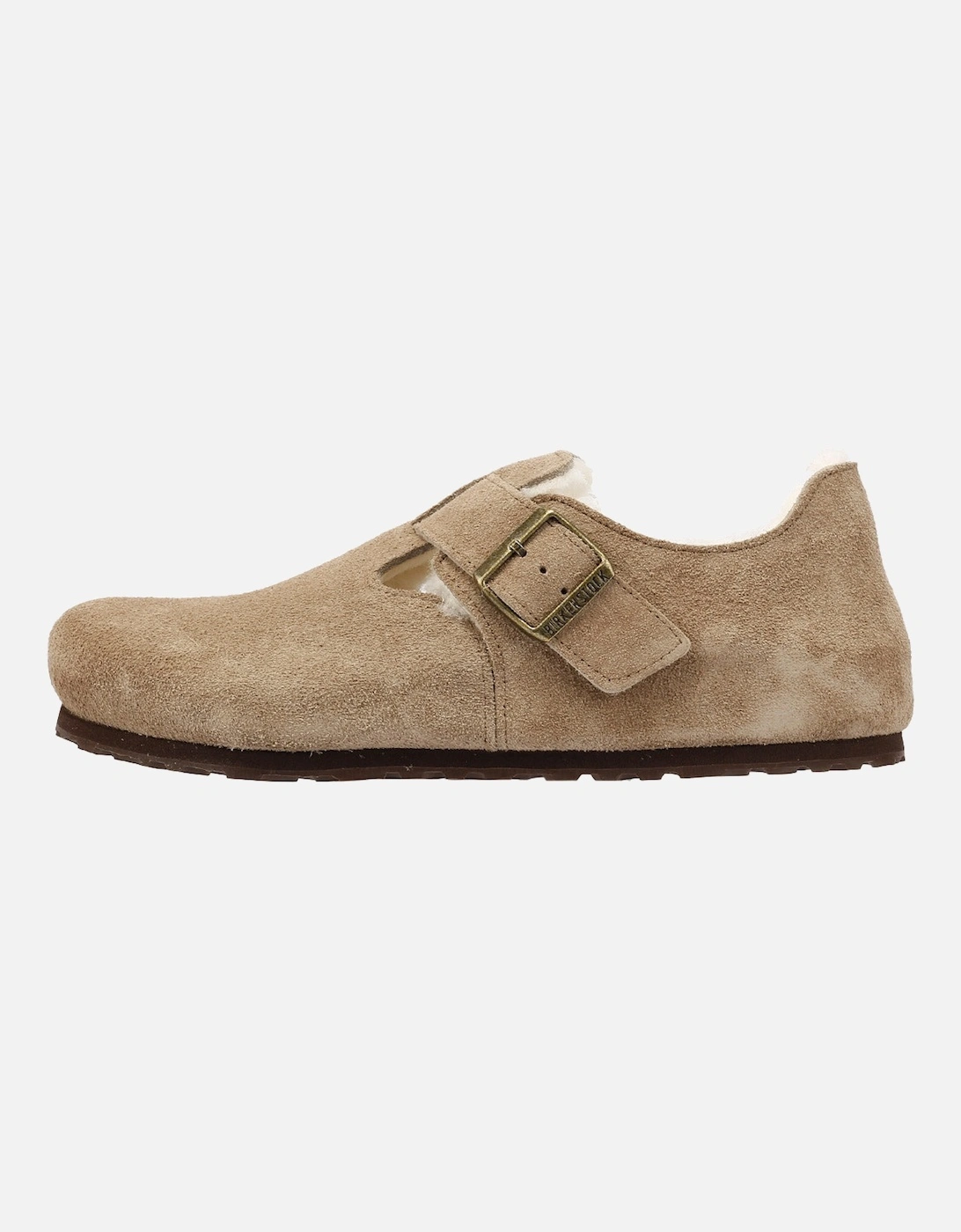 London Shearling Suede Women's Taupe Shoes