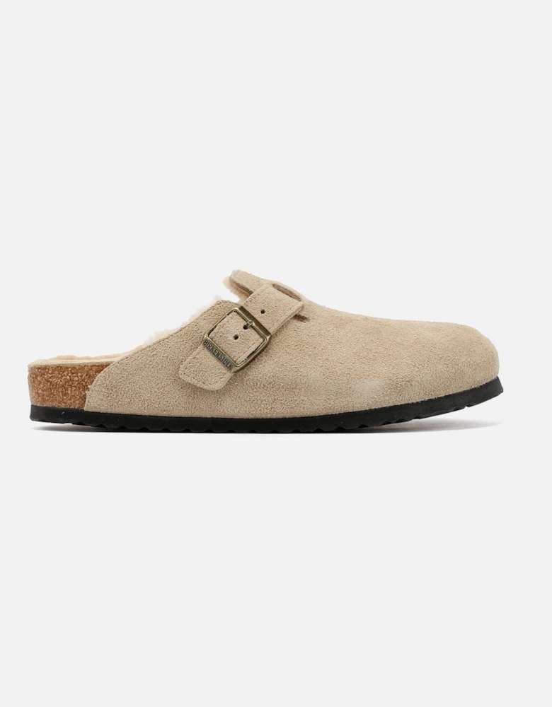 Suede Taupe Clogs