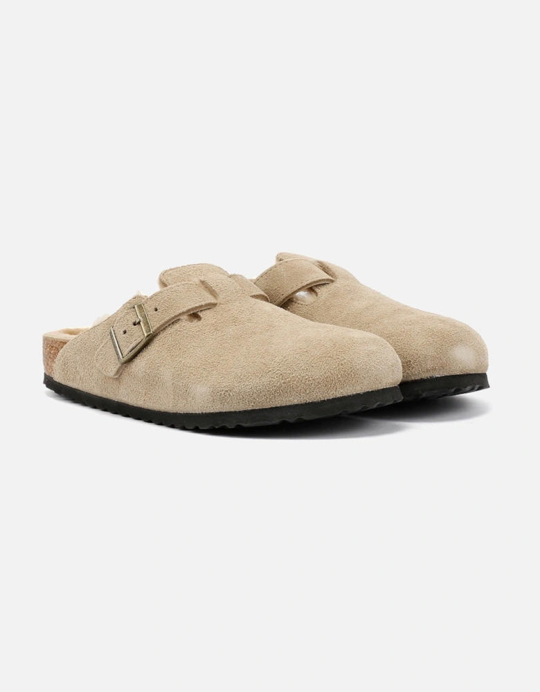 Suede Taupe Clogs