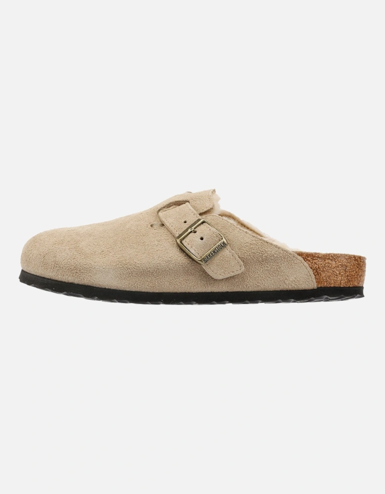 Suede Taupe Clogs