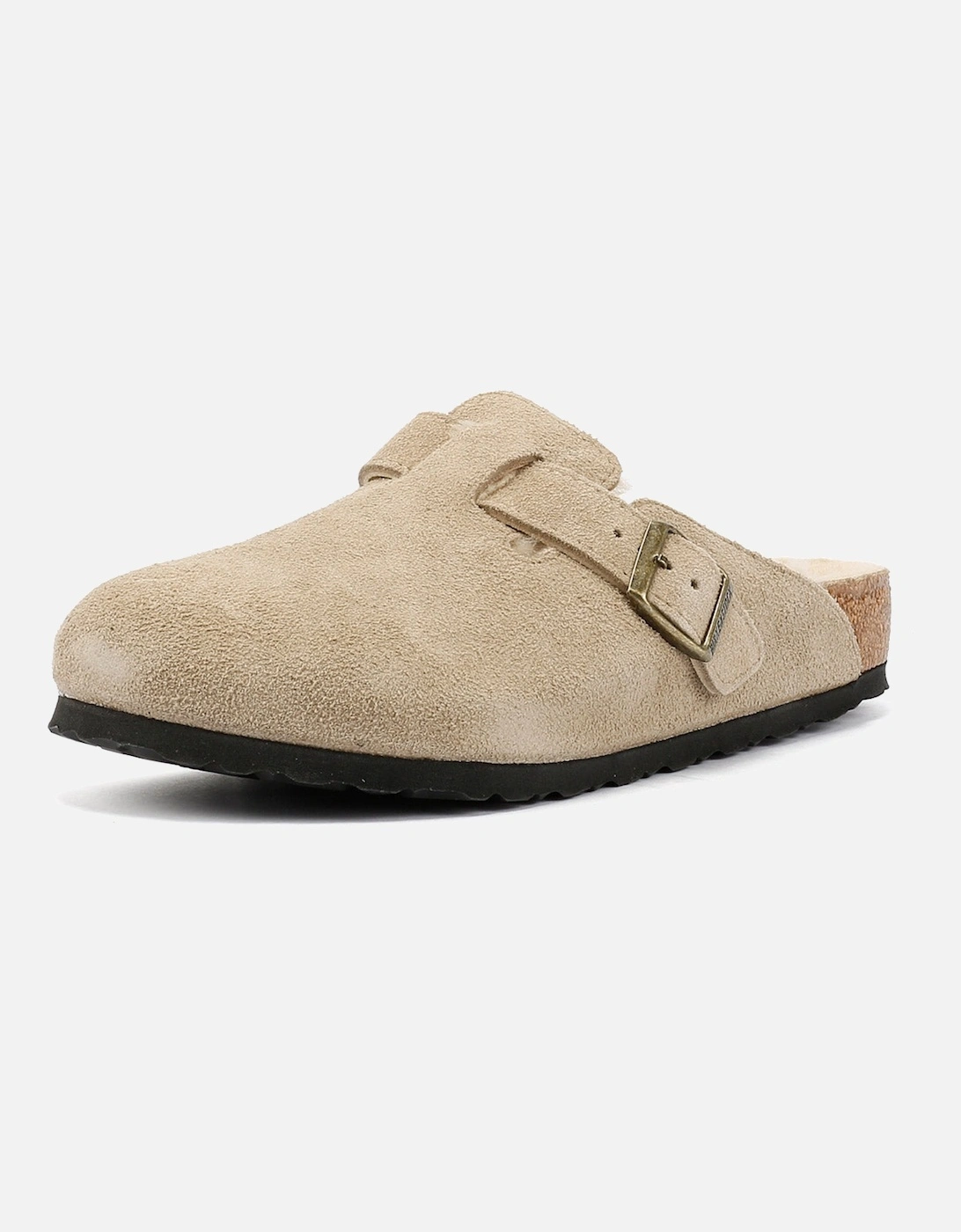 Suede Taupe Clogs