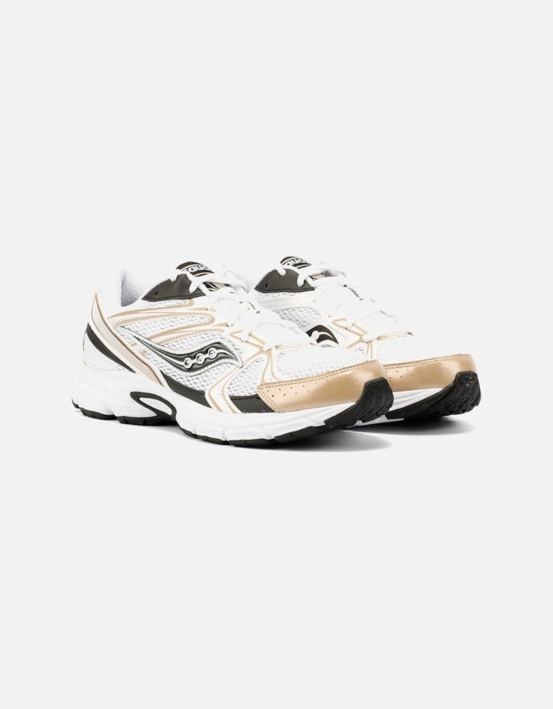 Millennium White/Gold/Black Trainers