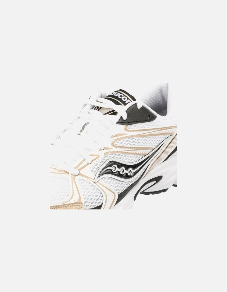 Millennium White/Gold/Black Trainers