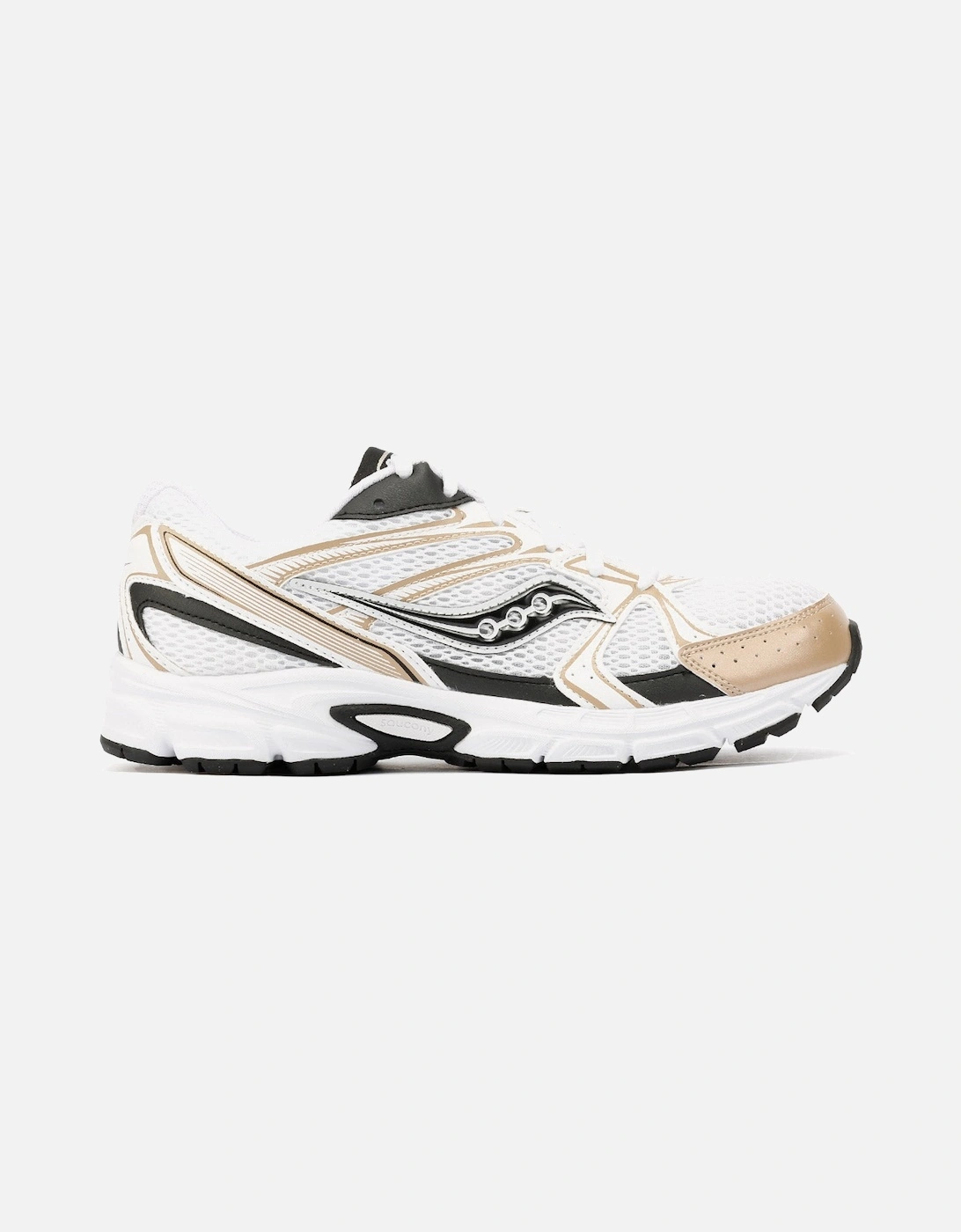 Millennium White/Gold/Black Trainers