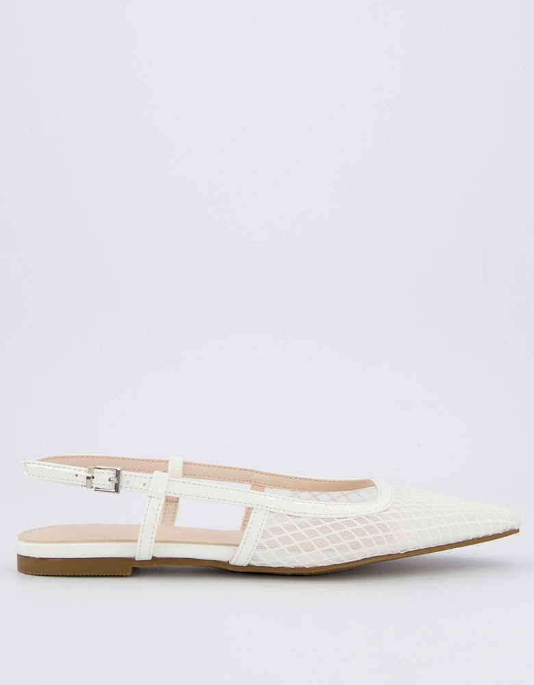 Scottie Shoes - White Mesh & Patent