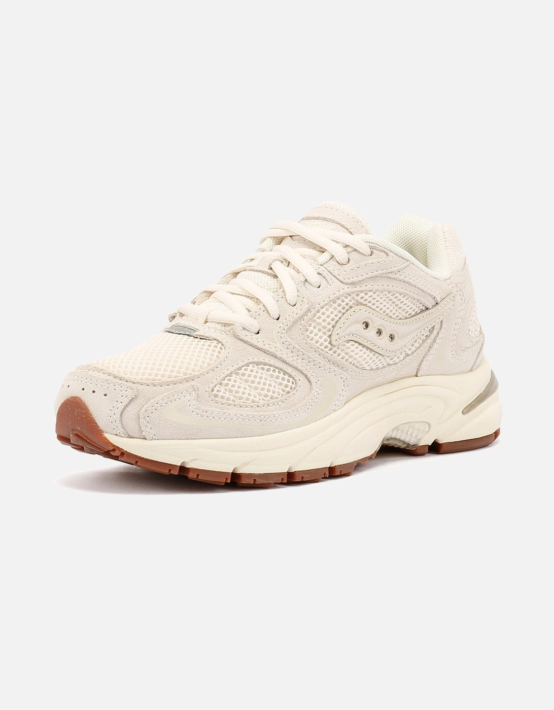 Grid Jazz 9 Suede Ivory Trainers