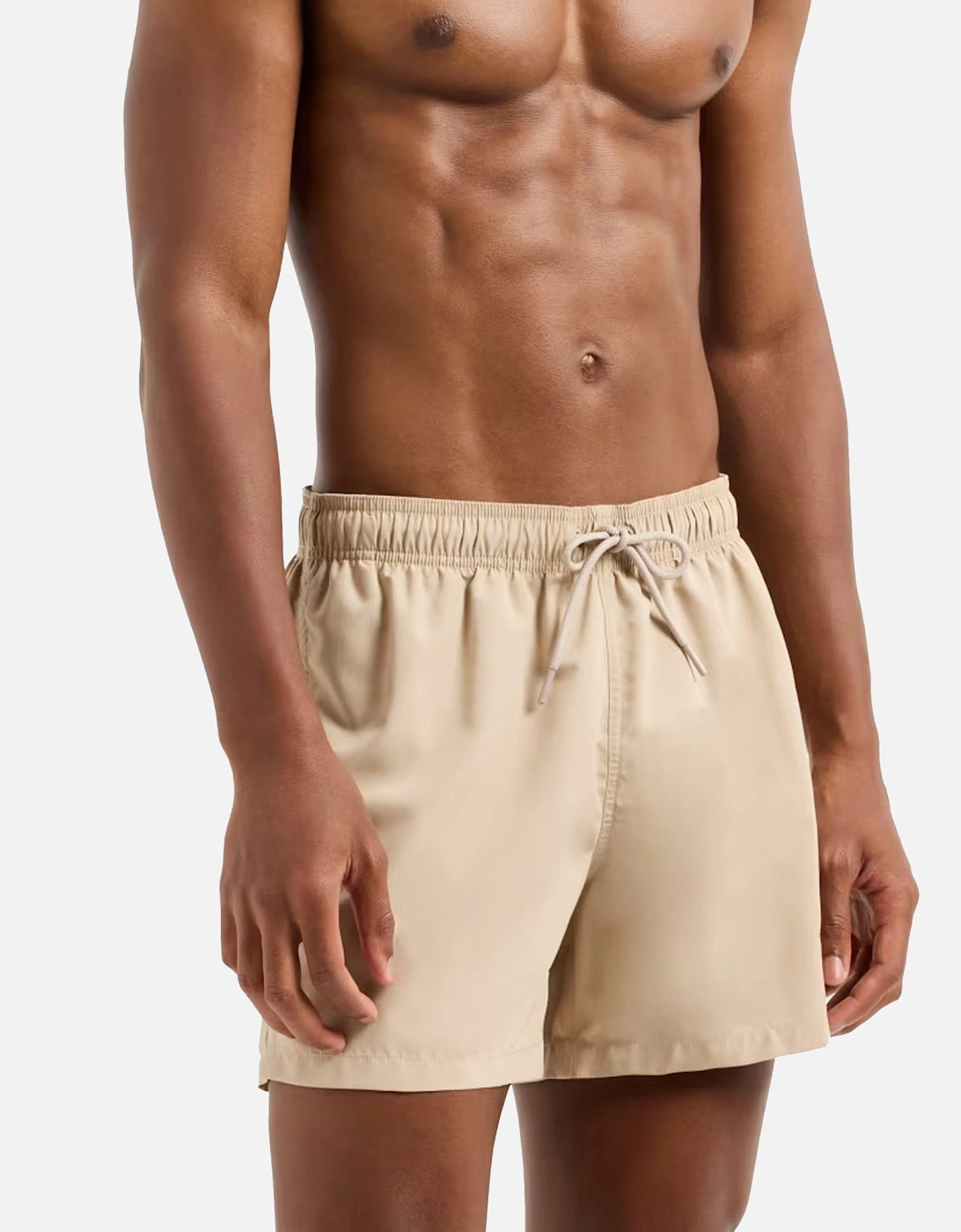 Beach Two Tone Eagle Swim Short Beige