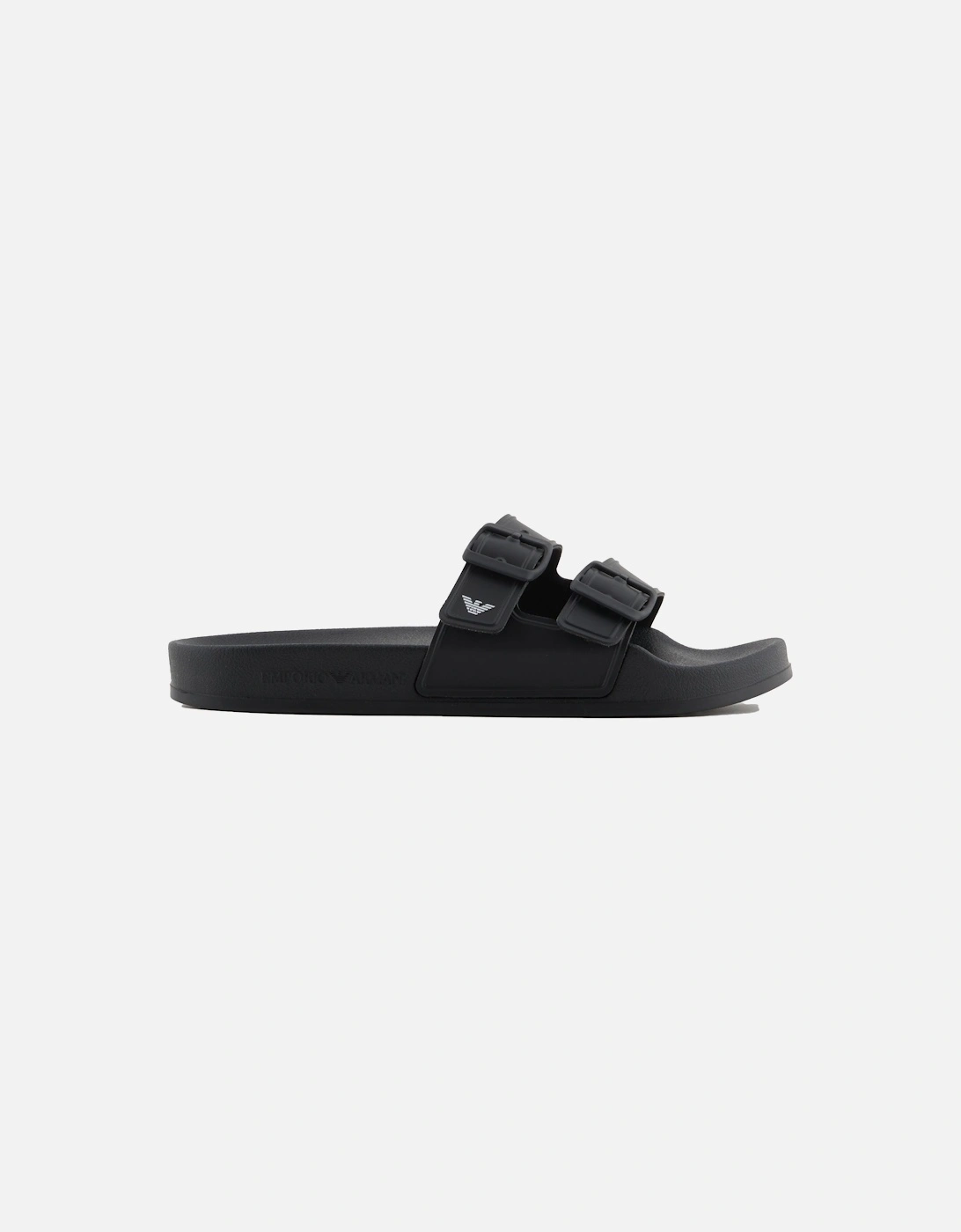 Beach Double Strap Slides Black/White, 4 of 3