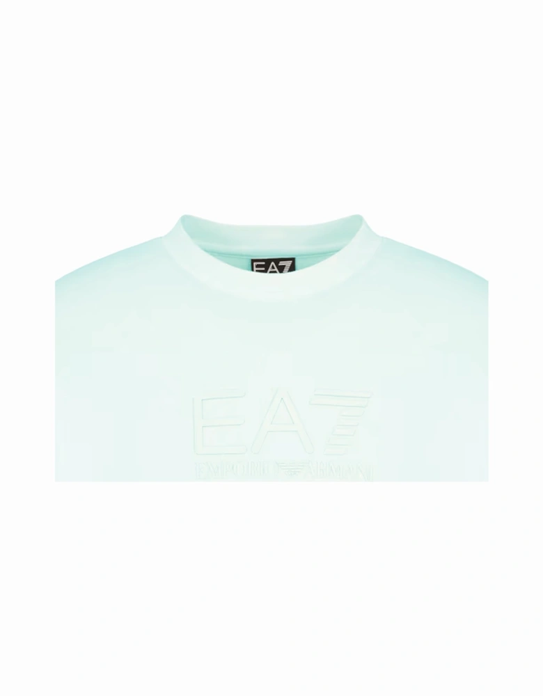 Emporio Armani Visibility 7 Lines Sweatshirt Pale Blue Mint