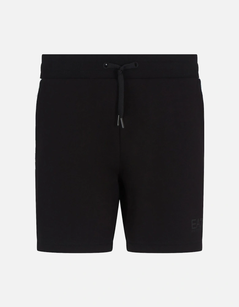 Emporio Armani Visibility 7 Lines Jersey Shorts Black