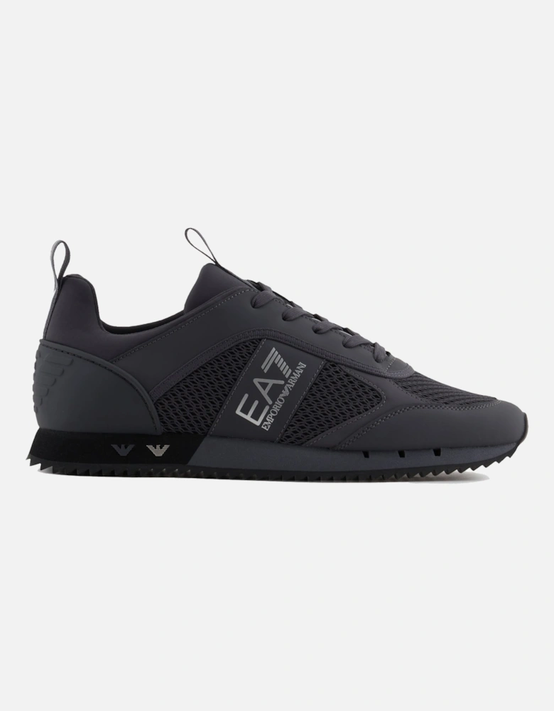 Emporio Armani Mesh Runner Trainers Asphalt Grey/Silver