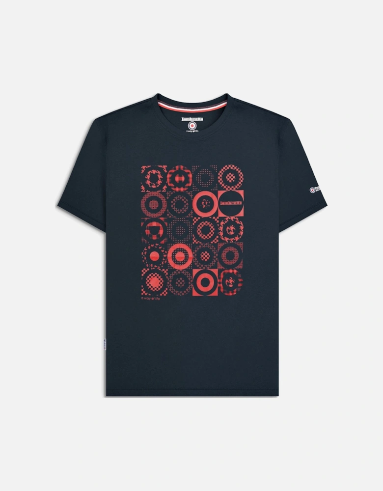 Mens Target Pattern Short Sleeve T-Shirt