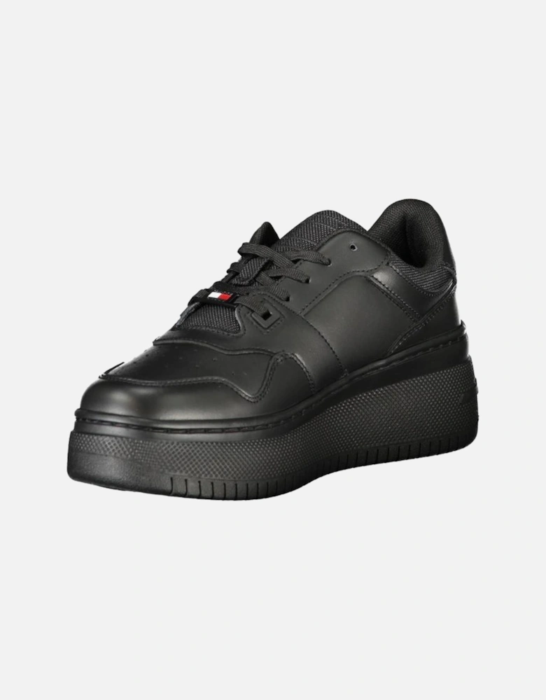 Black Polyester Sneaker Women