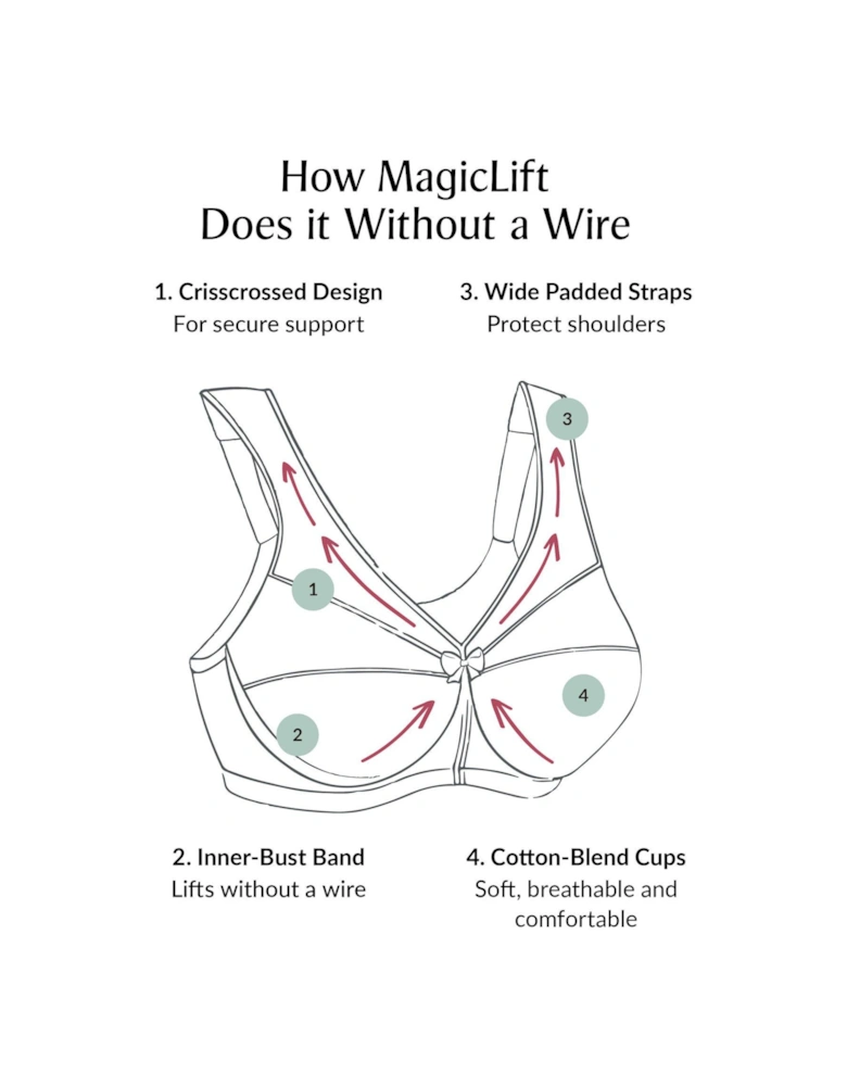 Magiclift Non Wire Active Support Bra - Beige